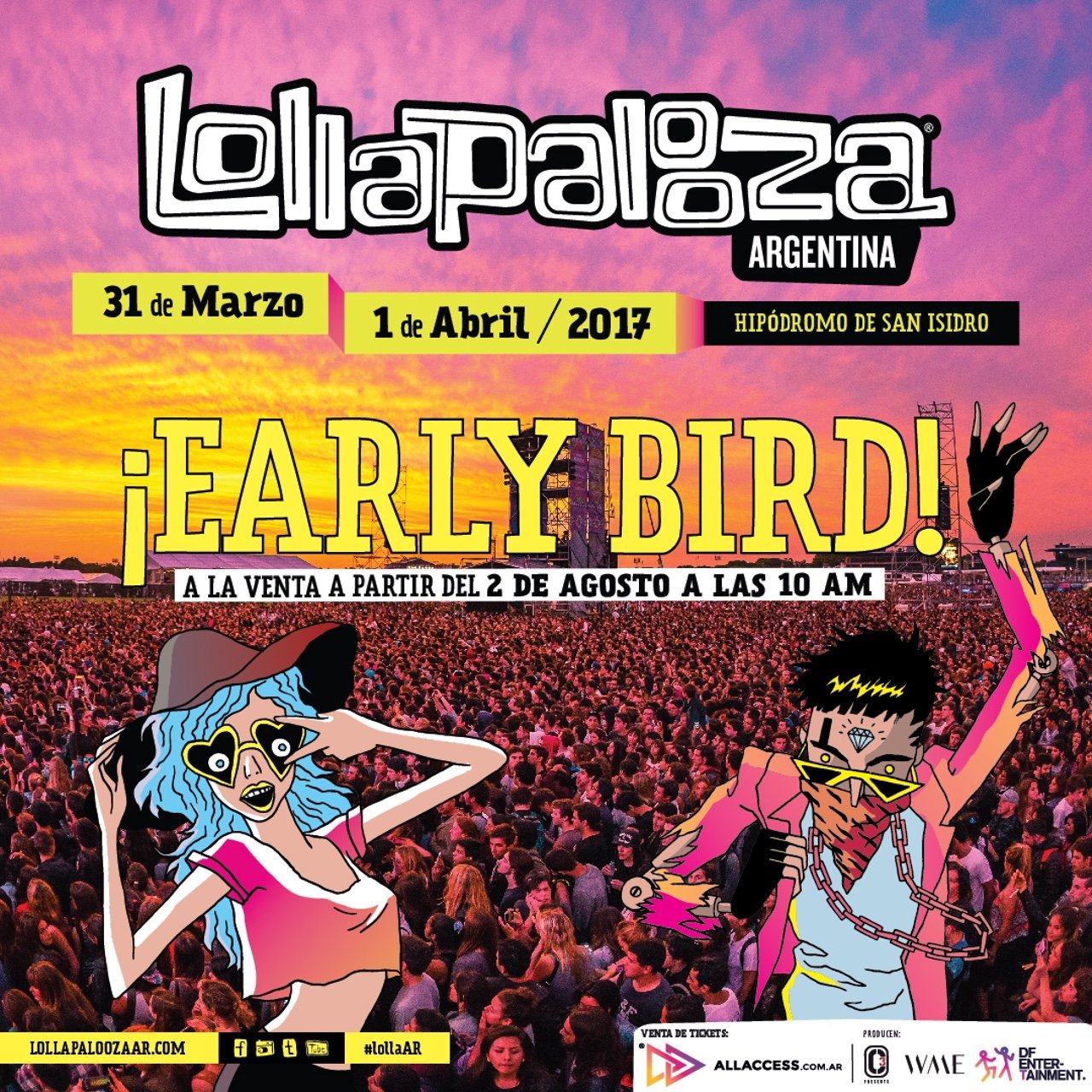 Confirmadas fechas para Lollapalooza en Sudamérica